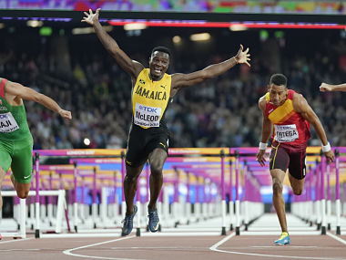 IAAF World Athletics Championships 2017: Jamaica's Omar McLeod wins 110 metres hurdles gold IAAF World Athletics Championships 2017: Jamaica's Omar McLeod wins 110 metres hurdles gold