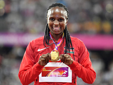 IAAF World Athletics Championships 2017: Kenya's Hellen Obiri wins women's 5000m with burst in final lap IAAF World Athletics Championships 2017: Kenya's Hellen Obiri wins women's 5000m with burst in final lap