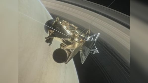 Cassini begins first of the five flyby over Saturn's atmosphere