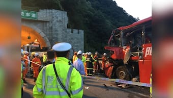 China: Coach crashes into expressway tunnel wall in Shaanxi province killing 36 and injuring 13