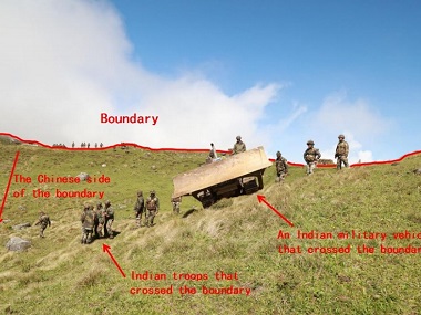 Sikkim standoff: Indian troops trespassed 80 metres into Chinese territory, claims Beijing in official statement Sikkim standoff: Indian troops trespassed 80 metres into Chinese territory, claims Beijing in official statement