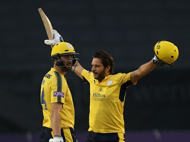 Natwest T20 Blast: Shahid Afridi's 43-ball ton powers Hampshire to semi-finals Natwest T20 Blast: Shahid Afridi's 43-ball ton powers Hampshire to semi-finals