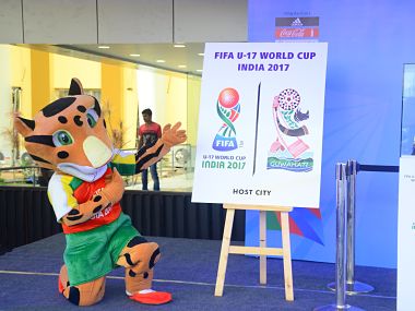 FIFA U-17 World Cup 2017: Assam CM unveils winner's trophy, host city logo; says event will inspire youngsters FIFA U-17 World Cup 2017: Assam CM unveils winner's trophy, host city logo; says event will inspire youngsters