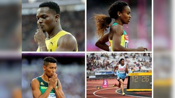 IAAF World Athletics Championships 2017: Wayde Van Niekerk, Laura Muir, Nirmala Sheoran in action on Day 4