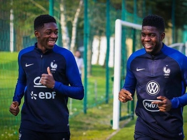 Ousmane Dembele signs a five-year contract with FC Barcelona. Image Courtesy: Twitter @samumtiti
