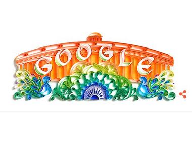 70 years of Independence: Google celebrates with Independence day with a parliament themed doodle 70 years of Independence: Google celebrates with Independence day with a parliament themed doodle