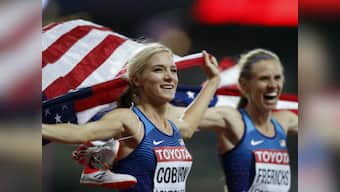 IAAF World Athletics Championships 2017: Emma Coburn, Courtney Frerichs complete shock USA 1-2 in steeplechase