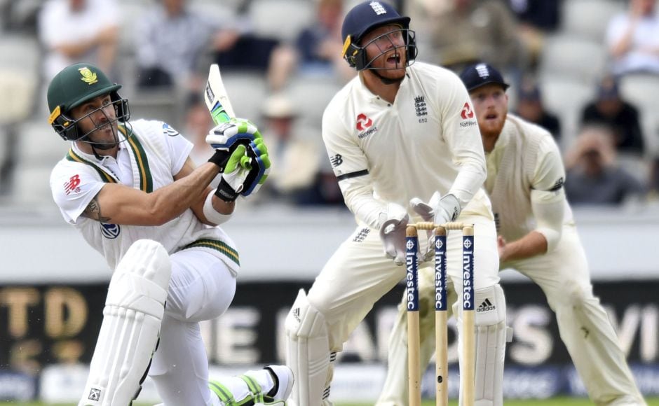 Faf du Plessis (61) and Hashim Amla (83) shared a stand of 123 runs between them to give the Proteas a bit of hope. AP Faf du Plessis (61) and Hashim Amla (83) shared a stand of 123 runs between them to give the Proteas a bit of hope. AP