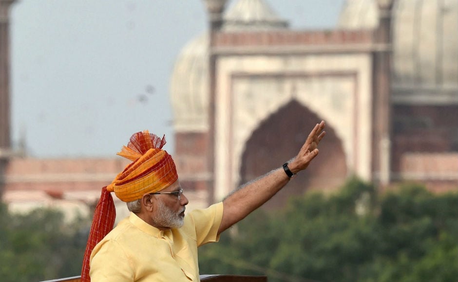 During the course of his speech, Modi said that India should create a New India by 2022, the year when it celebrates 75th year of Independence. PTI During the course of his speech, Modi said that India should create a New India by 2022, the year when it celebrates 75th year of Independence. PTI