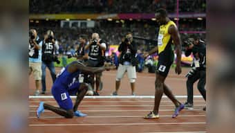 IAAF World Athletics Championships 2017: Justin Gatlin bows to Usain Bolt after winning 100m gold