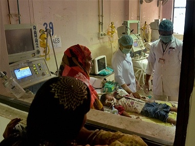The BRD Medical College is now taking extra precautions. PTI