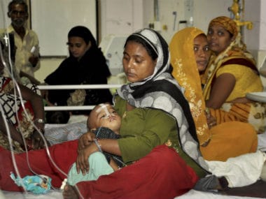 Inside the BRD Medical college hospital. PTI