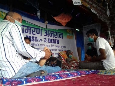 A file image of protesters on hunger strike. Firstpost/Upendra Mani Pradhan