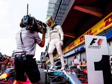 Lewis Hamilton also equaled Michael Schumacher's pole position record. Image Courtesy: Twitter @LewisHamilton