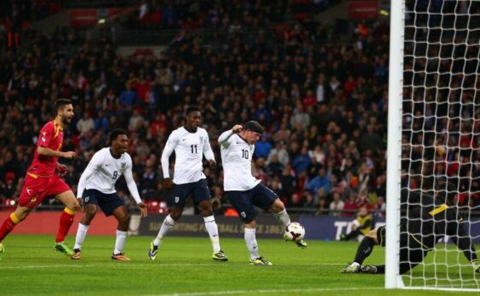 In 2013, Wayne Rooney opened the scoring against Montenegro, his 28th competitive goal, to become England's best competitive goal-scorer at the time, surpassing Michael Owen's tally. Reuters In 2013, Wayne Rooney opened the scoring against Montenegro, his 28th competitive goal, to become England's best competitive goal-scorer at the time, surpassing Michael Owen's tally. Reuters