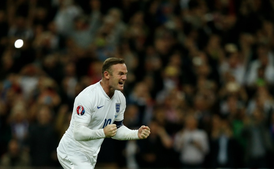 By scoring his penalty against Switzerland in Wembley Stadium in 2015, Wayne Rooney surpassed Sir Bobby Charlton's record and became the highest goal-scorer of England with 50 goals. AFP By scoring his penalty against Switzerland in Wembley Stadium in 2015, Wayne Rooney surpassed Sir Bobby Charlton's record and became the highest goal-scorer of England with 50 goals. AFP