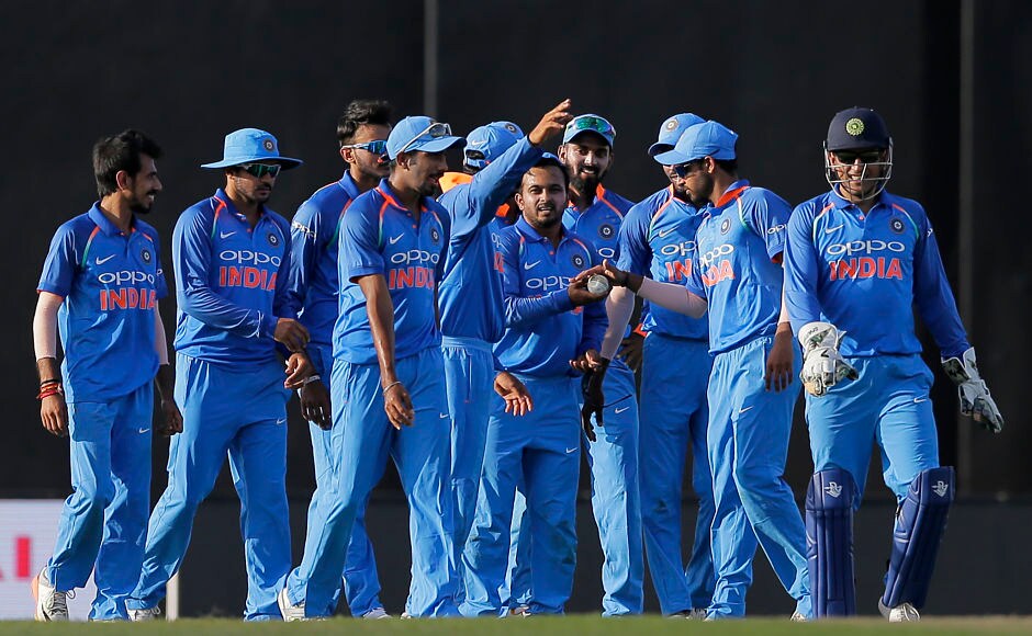 But then Indian celebrations were a common sight as Sri Lanka slumped from 139/1 to 216/10. AP But then Indian celebrations were a common sight as Sri Lanka slumped from 139/1 to 216/10. AP