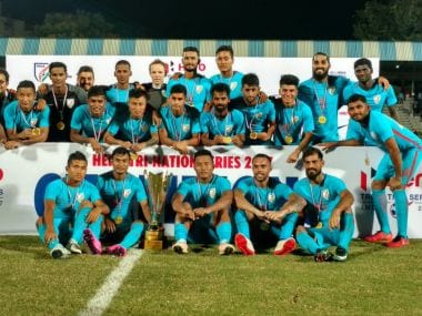 India are the Tri-Nation series 2017 champions. Image Courtest: Twitter/@IndSuperLeague