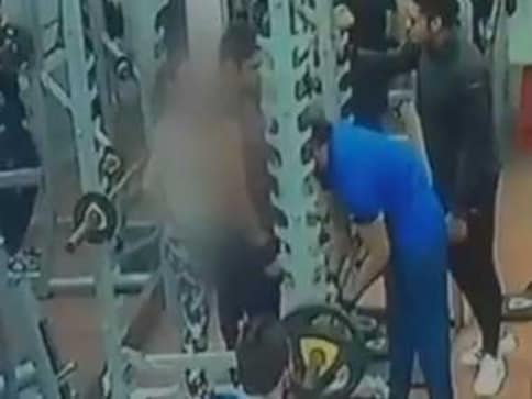 Indore Cctv Catches Man Punching Kicking Woman At Gym For Resisting