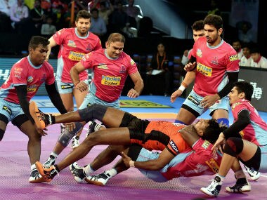 U Mumba were no match to Jaipur Pink Panthers. PTI