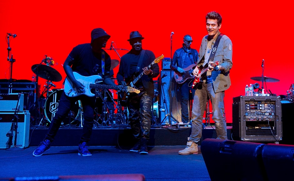 John Mayer and his band at The Search for Everything World Tour in Wantagh, New York. Photo by AP John Mayer and his band at The Search for Everything World Tour in Wantagh, New York. Photo by AP
