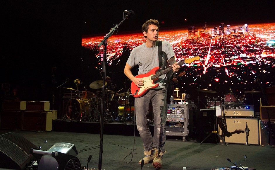 Singermusician John Mayer performs in New York as part of The Search