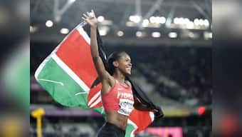 IAAF World Athletics Championships 2017: Kenya's Faith Kipyegon holds off rivals to clinch thrilling 1,500m