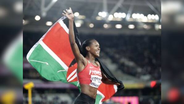 IAAF World Athletics Championships 2017: Kenya's Faith Kipyegon holds off rivals to clinch thrilling 1,500m