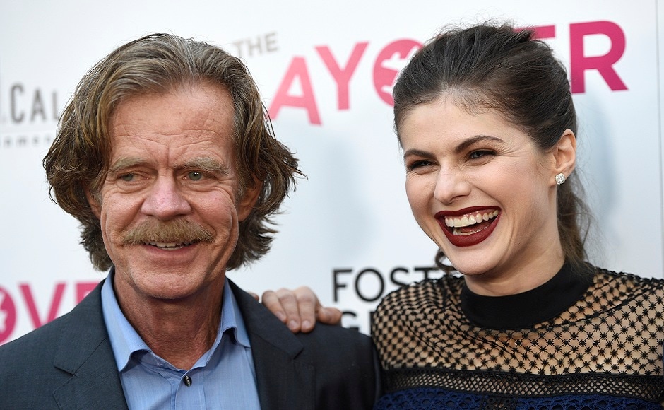 William H Macy ( left) and Alexandra Daddario at the Los Angeles premiere of The Layover. Photo by Chris Pizzello/Invision/AP William H Macy ( left) and Alexandra Daddario at the Los Angeles premiere of The Layover. Photo by Chris Pizzello/Invision/AP