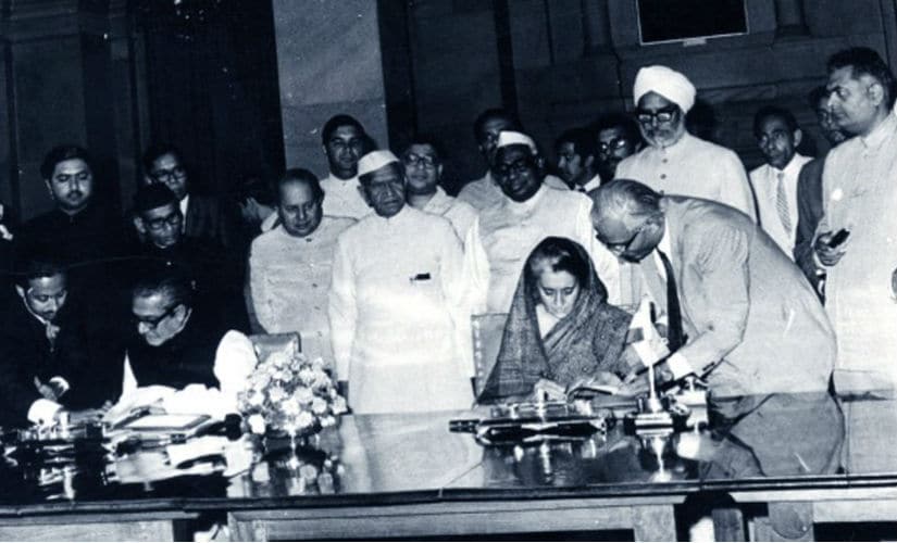 After the liberation of Bangladesh, India signed a friendship treaty with the newly carved country. Twitter @INCIndia
