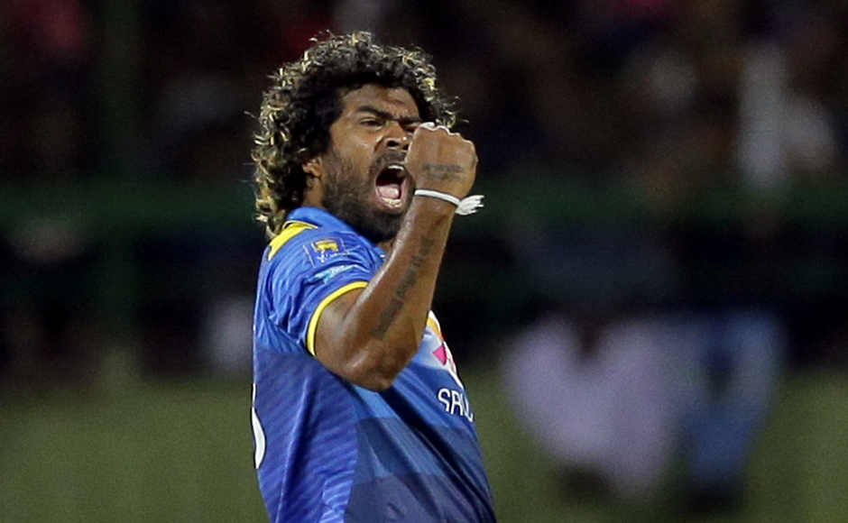 Lasith Malinga strikes early to remove the in-form Shikhar Dhawan as India crawl to 61 for 4 in 15 overs. AP Lasith Malinga strikes early to remove the in-form Shikhar Dhawan as India crawl to 61 for 4 in 15 overs. AP