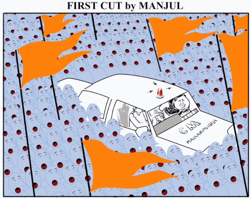 Maratha Kranti Morcha: Over 3 lakh protesters throng Mumbai; CM Fadnavis promises reservations Maratha Kranti Morcha: Over 3 lakh protesters throng Mumbai; CM Fadnavis promises reservations