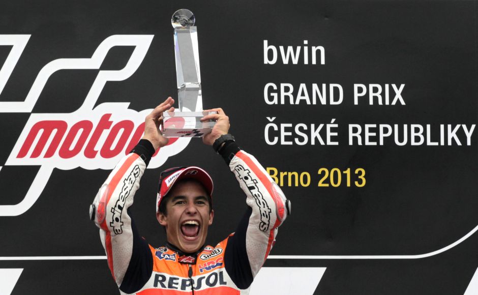 Spain’s Marc Márquez received the Laureus Breakthrough of the Year Award, after winning the World MotoGP Championship at just 20 years and 266 days. Reuters Spain’s Marc Márquez received the Laureus Breakthrough of the Year Award, after winning the World MotoGP Championship at just 20 years and 266 days. Reuters
