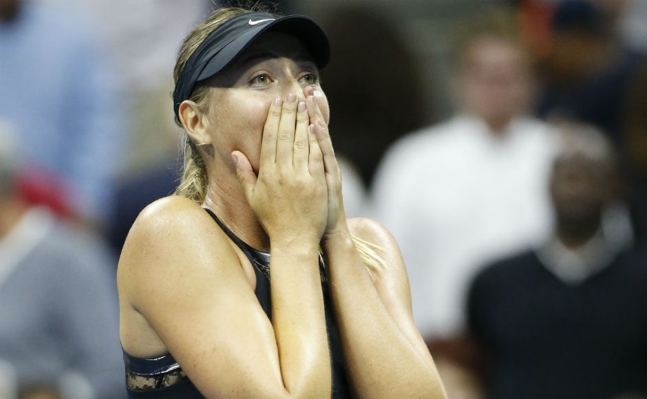 Maria Sharapova made an impressive return to Grand Slam tennis, beating 2nd seed Simona Halep 6-4, 4-6, 6-3 in the first round of the US Open. AP Maria Sharapova made an impressive return to Grand Slam tennis, beating 2nd seed Simona Halep 6-4, 4-6, 6-3 in the first round of the US Open. AP