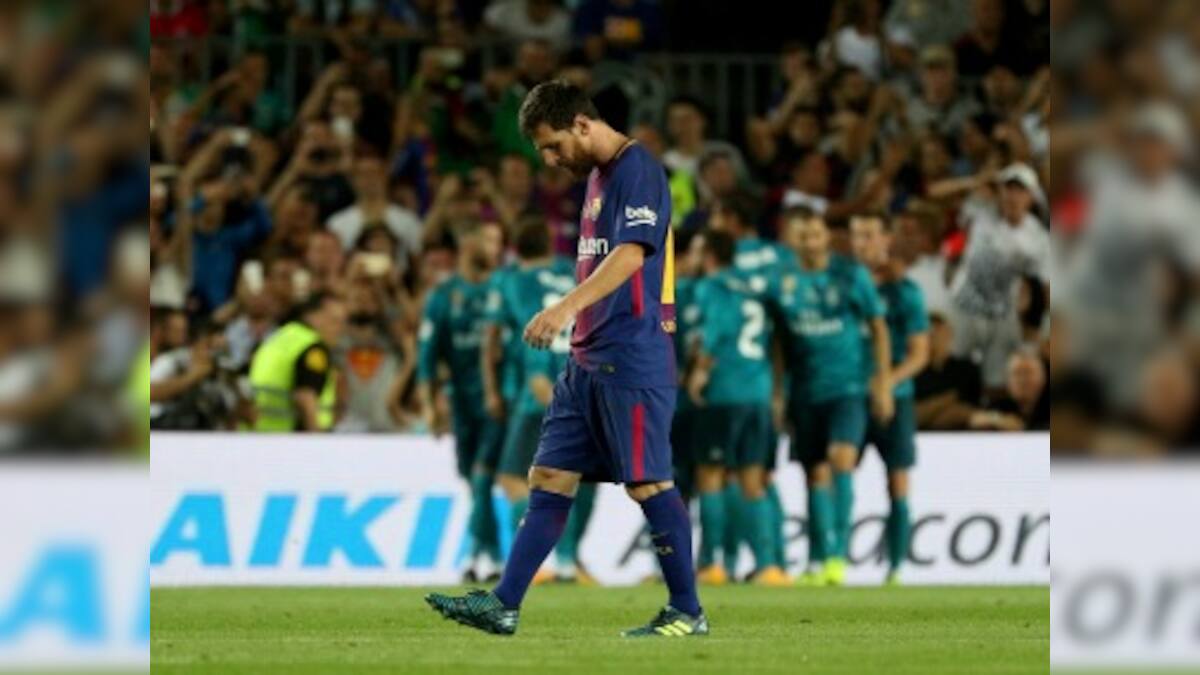 Spanish Super Cup Barcelona left floundering in 1st leg; loss to Real