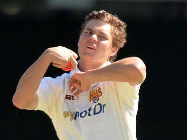 Mitchell Swepson hopes his ability to get prodigious turn might help him. Twitter @CricketAus