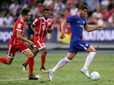 Soccer Football - Chelsea vs Bayern Munich - International Champions Cup - Singapore - July 25, 2017 Chelsea's Alvaro Morata in action REUTERS/Yong Teck Lim - RTX3CTZB