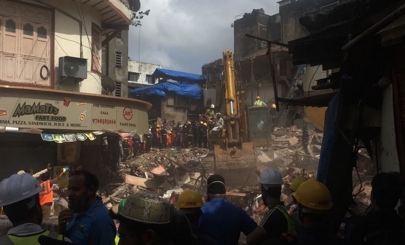 Residents claimed that about 40 people belonging to nine families lived in crammed rooms in the structure, which was declared unsafe" by MHADA. Firstpost/ Parag Shinde