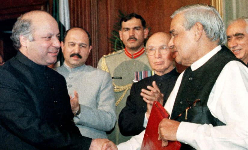 Vajpayee made a historic trip to Pakistan in February 1999, where he and his Pakistani counterpart signed the Lahore Declaration. Reuters