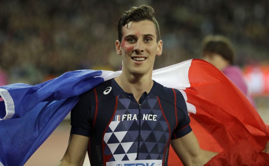 Pierre-Ambroise Bosse, who was fourth at the Olympics last year, won in 1 minute, 44.67 seconds, .28 seconds ahead of Adam Kszczot of Poland. AP Pierre-Ambroise Bosse, who was fourth at the Olympics last year, won in 1 minute, 44.67 seconds, .28 seconds ahead of Adam Kszczot of Poland. AP