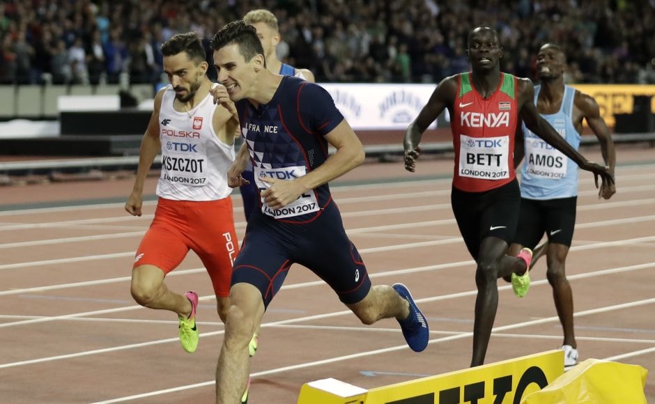 Frenchman Pierre-Ambroise Bosse earned the upset of the evening when he took the lead with 200 metres to go in the 800-metre final at the world championships and hung on for gold. AP Frenchman Pierre-Ambroise Bosse earned the upset of the evening when he took the lead with 200 metres to go in the 800-metre final at the world championships and hung on for gold. AP
