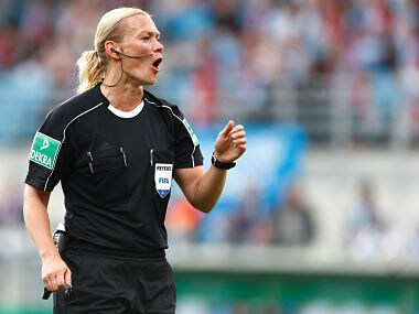 File image of Germany's Bibiana Steinhaus. Reuters