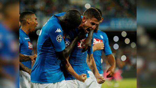 Champions League play-offs: Dries Mertens, Jorginho score as Napoli beat nine-man Nice in first leg