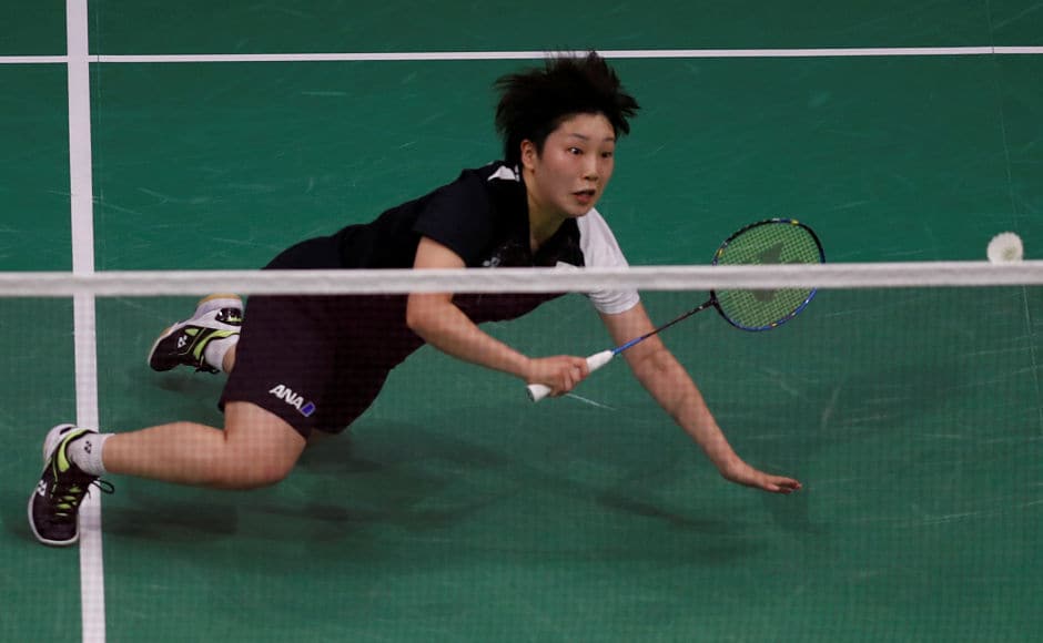 Badminton - Badminton World Championships - Glasgow, Britain - August 24, 2017 Japan's Akin Yamaguchi in action against China's Chen Yufei REUTERS/Russell Cheyne - RTS1D64U