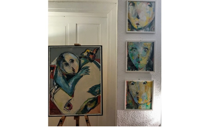 Rasha Deeb’s portraiture work. Image courtesy: Nimish Sawant