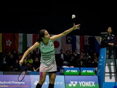 Ratchanok Intanon in action in the women's final. Image courtesy: Twitter @NZBadOpen