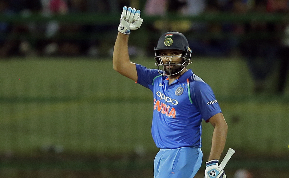 Rohit Sharma scores a brilliant century to have India on course for a win at Palekelle. AP Rohit Sharma scores a brilliant century to have India on course for a win at Palekelle. AP