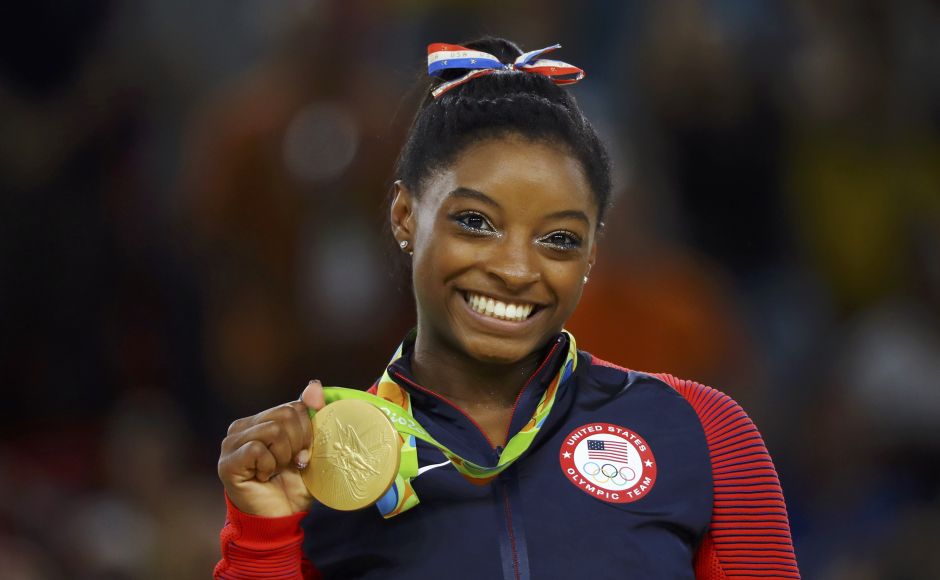 Simone Biles claimed the 2017 Laureus Sportswoman of the Year Award after winning four gold medals in 2016 Olympics, an American record for most gold medals in women’s gymnastics in a single edition. Reuters Simone Biles claimed the 2017 Laureus Sportswoman of the Year Award after winning four gold medals in 2016 Olympics, an American record for most gold medals in women’s gymnastics in a single edition. Reuters