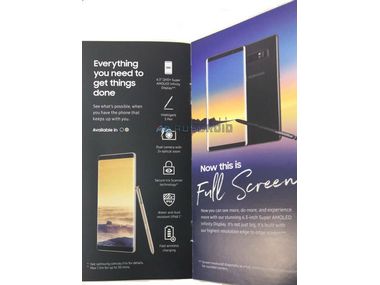 Samsung Galaxy Note 8 to feature a 6.3-inch infinity display reveals leaked sales brochure Samsung Galaxy Note 8 to feature a 6.3-inch infinity display reveals leaked sales brochure