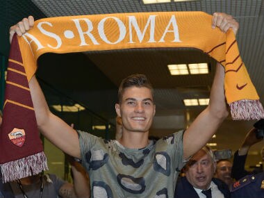Patrik Schick arrived at AS Roma on Monday. Reuters